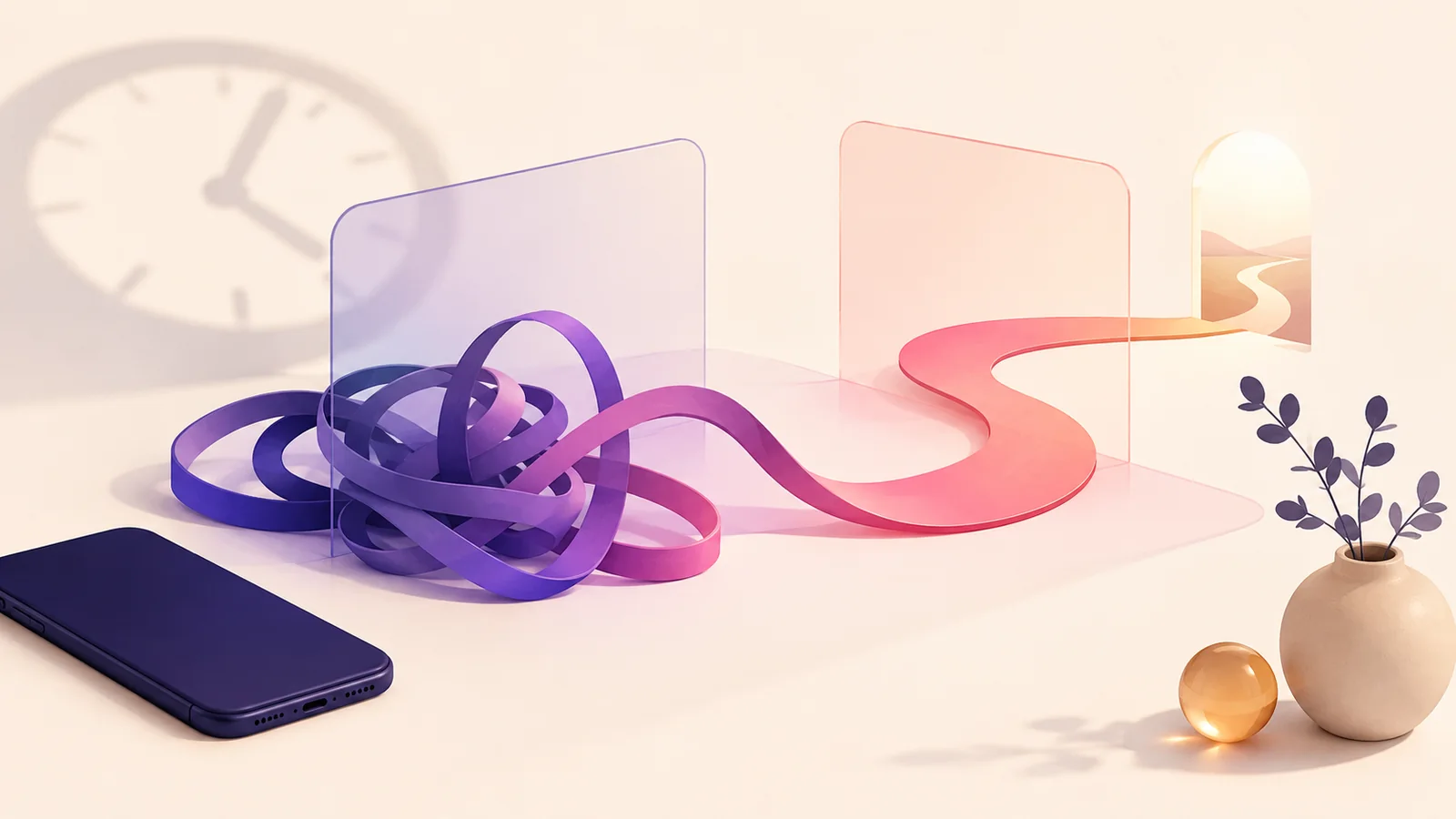 An editorial library of conversation themes arranged as connected visual cards